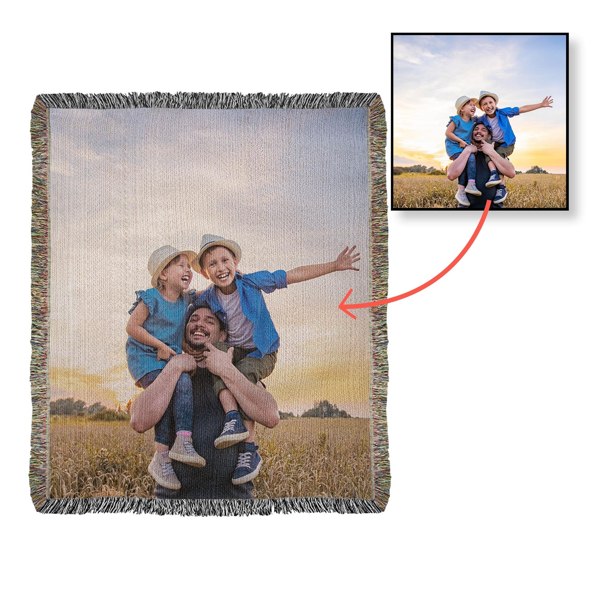 Mr. Mrs. Custom Wedding Photo Blanket-[Heartfelt Family Gift]