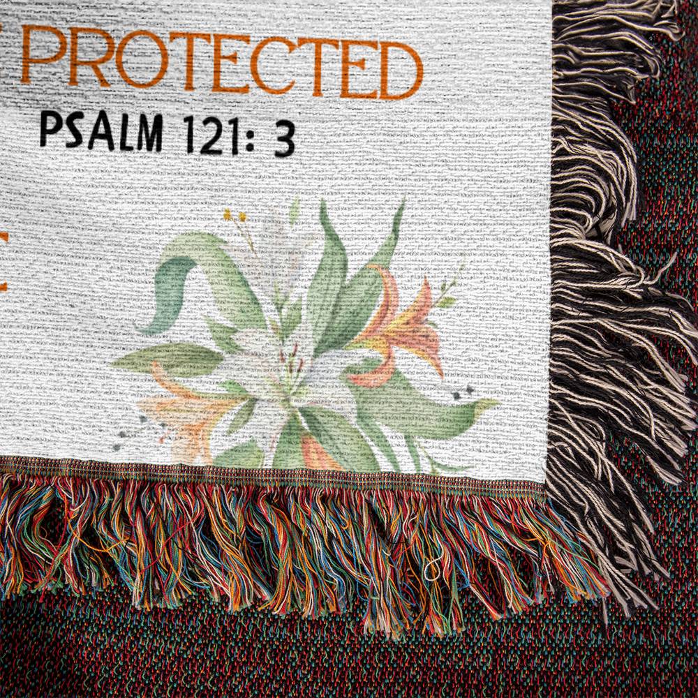 Personalized Christian Woven Tapestry Blanket Throw - Ideal for Affirmations Bible Study and Home Decor-[Heartfelt Family Gift]