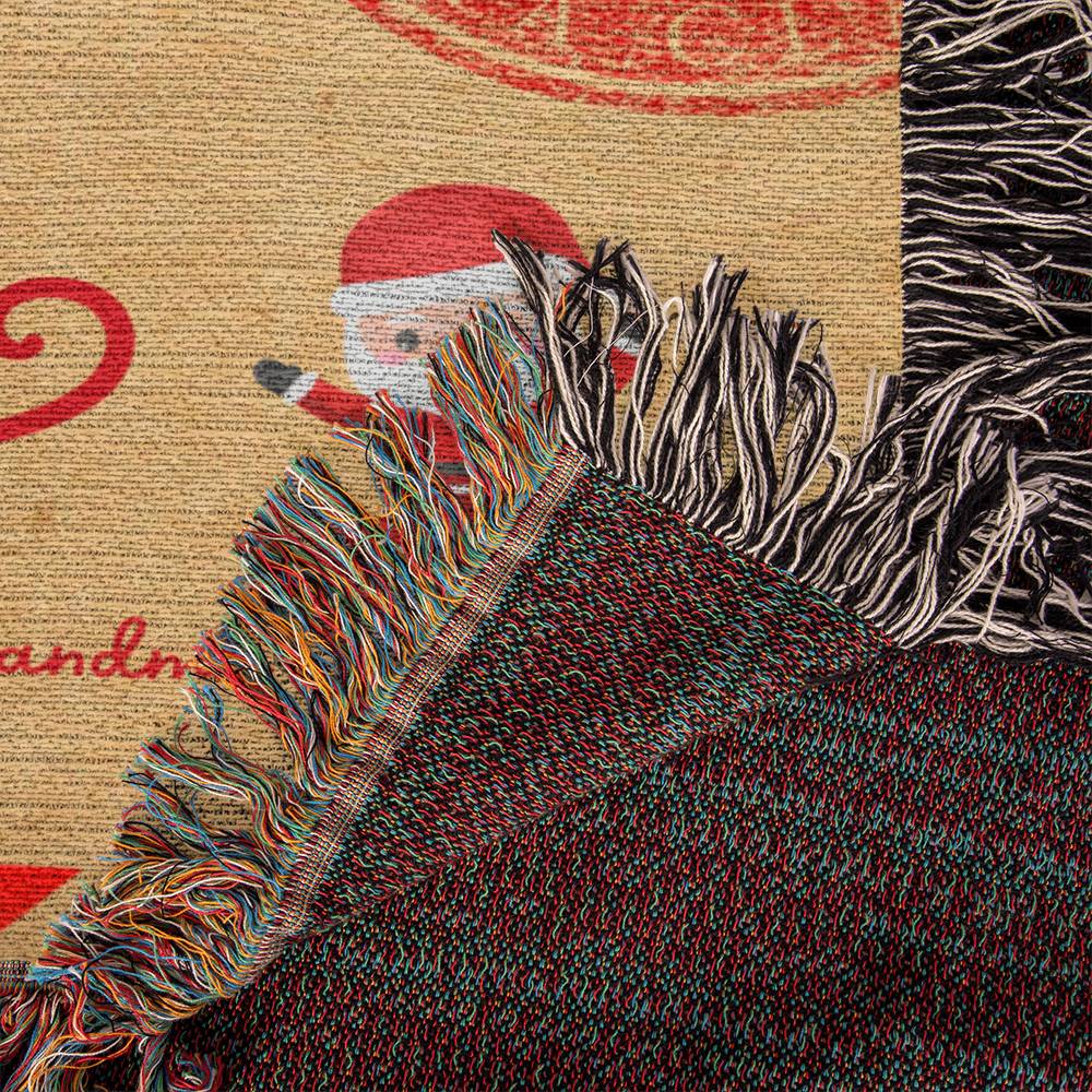 Personalized Santa Letters Photo Blanket - 60x50 Woven Throw-[Heartfelt Family Gift]