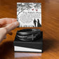 To My Husband in Heaven Mens Cross Bracelet-[Heartfelt Family Gift]
