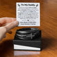 Father to Be Mens Cross Bracelet-[Heartfelt Family Gift]