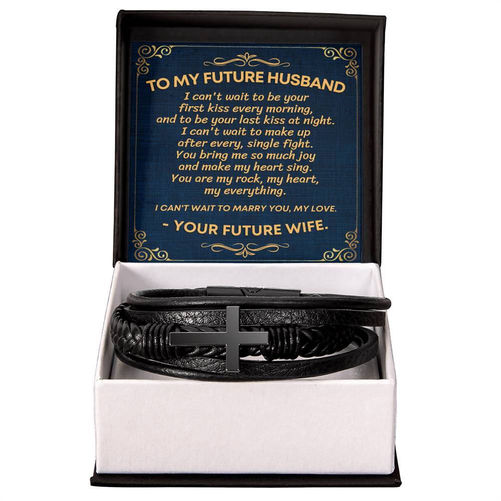 Future Husband Mens Cross Bracelet-[Heartfelt Family Gift]