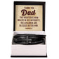 Thank You Dad Mens Cross Bracelet-[Heartfelt Family Gift]