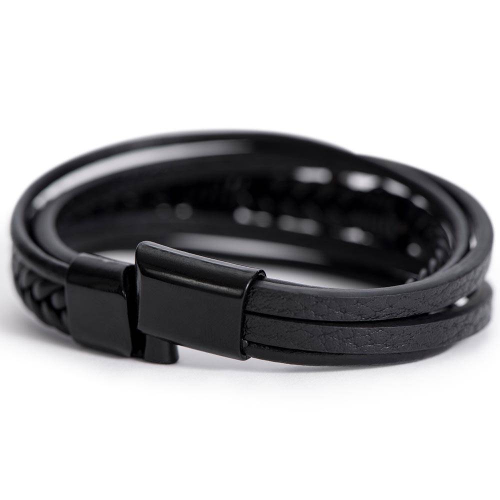 My dear son - your smile Mens Cross Bracelet-[Heartfelt Family Gift]