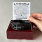 Father to Be Mens Cross Bracelet-[Heartfelt Family Gift]