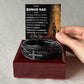 Stepfather Mens Cross Bracelet-[Heartfelt Family Gift]