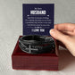 Dear husband Mens Cross Bracelet-[Heartfelt Family Gift]