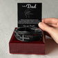Dad Cross Mens Cross Bracelet-[Heartfelt Family Gift]
