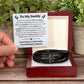 Father to Be Mens Cross Bracelet-[Heartfelt Family Gift]
