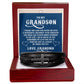 Grandson I Thank the Lord  Mens Cross Bracelet-[Heartfelt Family Gift]