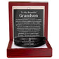 Grandson from Grandma Mens Cross Bracelet-[Heartfelt Family Gift]