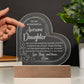 To My Daughter - LED Lighted Engraved Heart PlaqueTo My Daughter - Engraved LED Heart Plaque-[Heartfelt Family Gift]