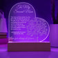 To My Second Mom Engraved Acrylic Plaque-[Heartfelt Family Gift]