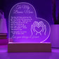 Bonus  Mom Engraved Acrylic Heart Gift for Stepmom-[Heartfelt Family Gift]