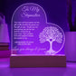 Stepmother Engraved  LED Acrylic Heart Plaque Gift-[Heartfelt Family Gift]