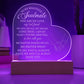 To My Soulmate Heart Engraved Plaque Gift for Wife Girlfriend Husband-[Heartfelt Family Gift]