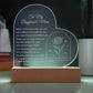 Boyfriends Mom Engraved Acrylic Heart Plaque Gift-[Heartfelt Family Gift]