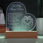 Bonus  Mom Engraved Acrylic Heart Gift for Stepmom-[Heartfelt Family Gift]