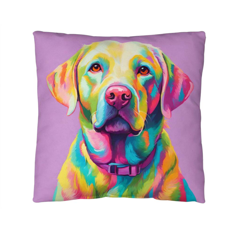 Pastel Labrador Retriever Throw Pillow - Available in 5 Sizes - Perfect for Dog Lovers-[Heartfelt Family Gift]