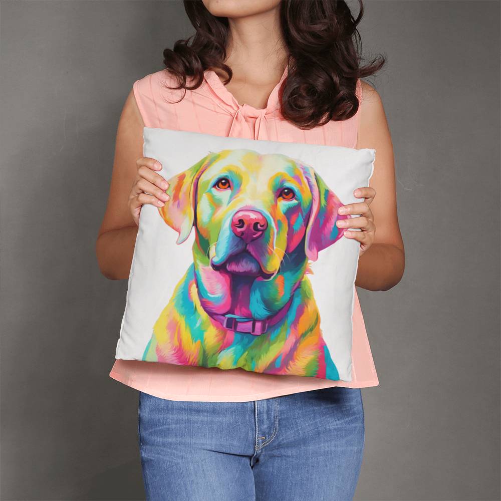 Pastel Labrador Pillow in 5 sizes.-[Heartfelt Family Gift]