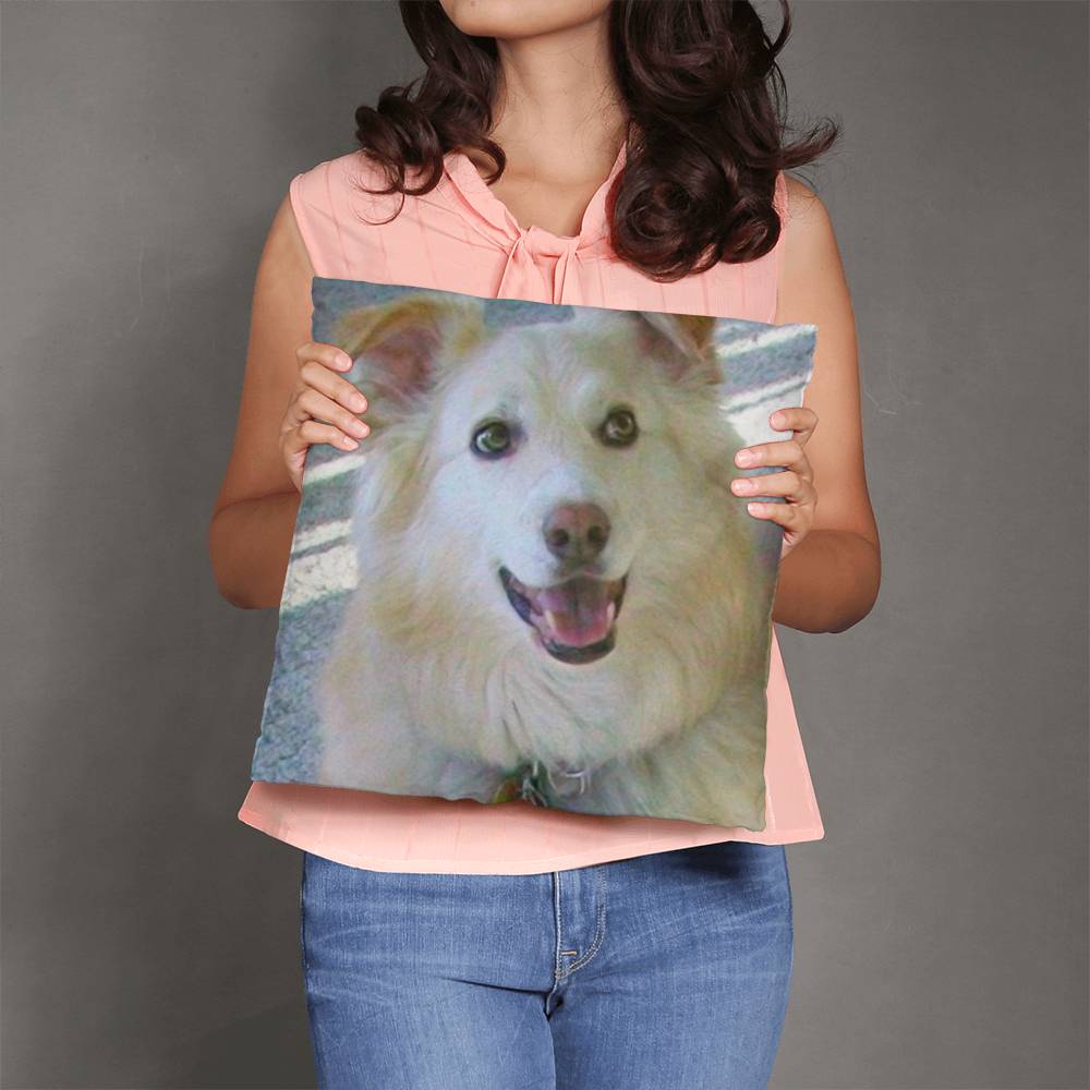Custom Pet Photo Pillow - 2 Sided Print for Personalized Home Decor-[Heartfelt Family Gift]
