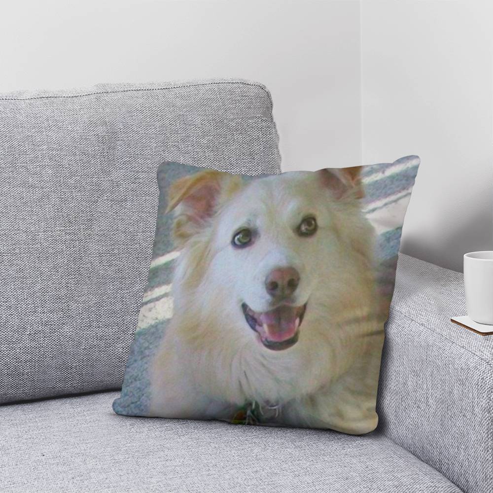 Custom Pet Photo Pillow - 2 Sided Print for Personalized Home Decor-[Heartfelt Family Gift]