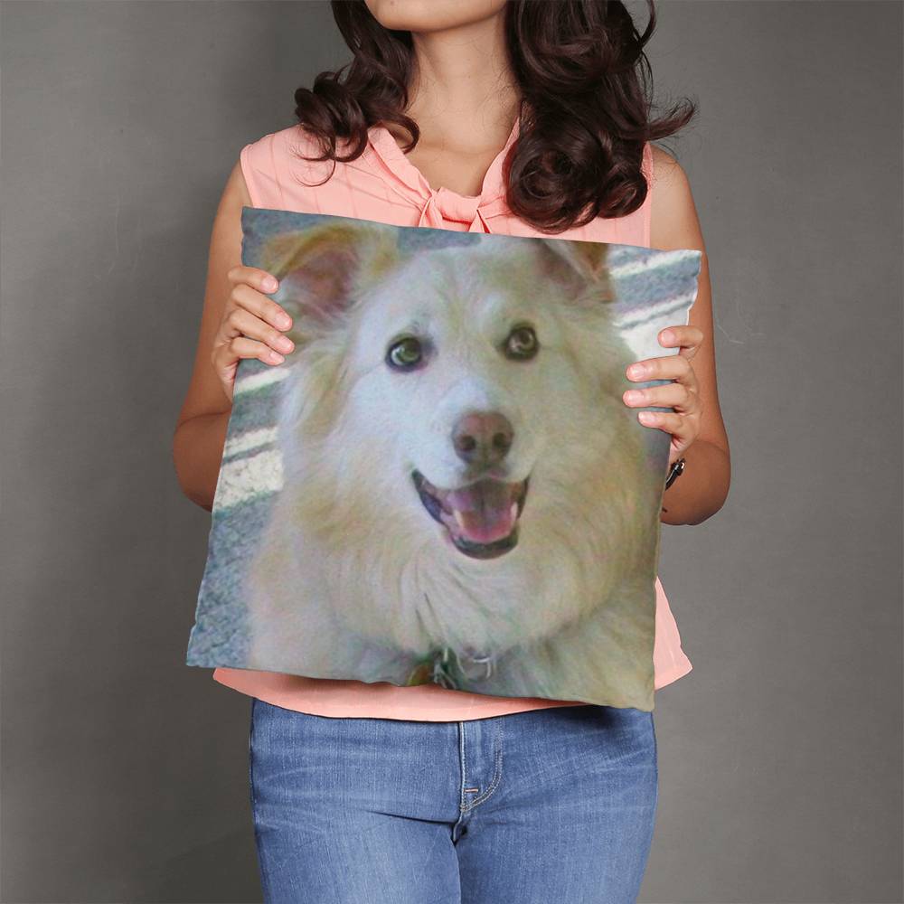 Custom Pet Photo Pillow - 2 Sided Print for Personalized Home Decor-[Heartfelt Family Gift]