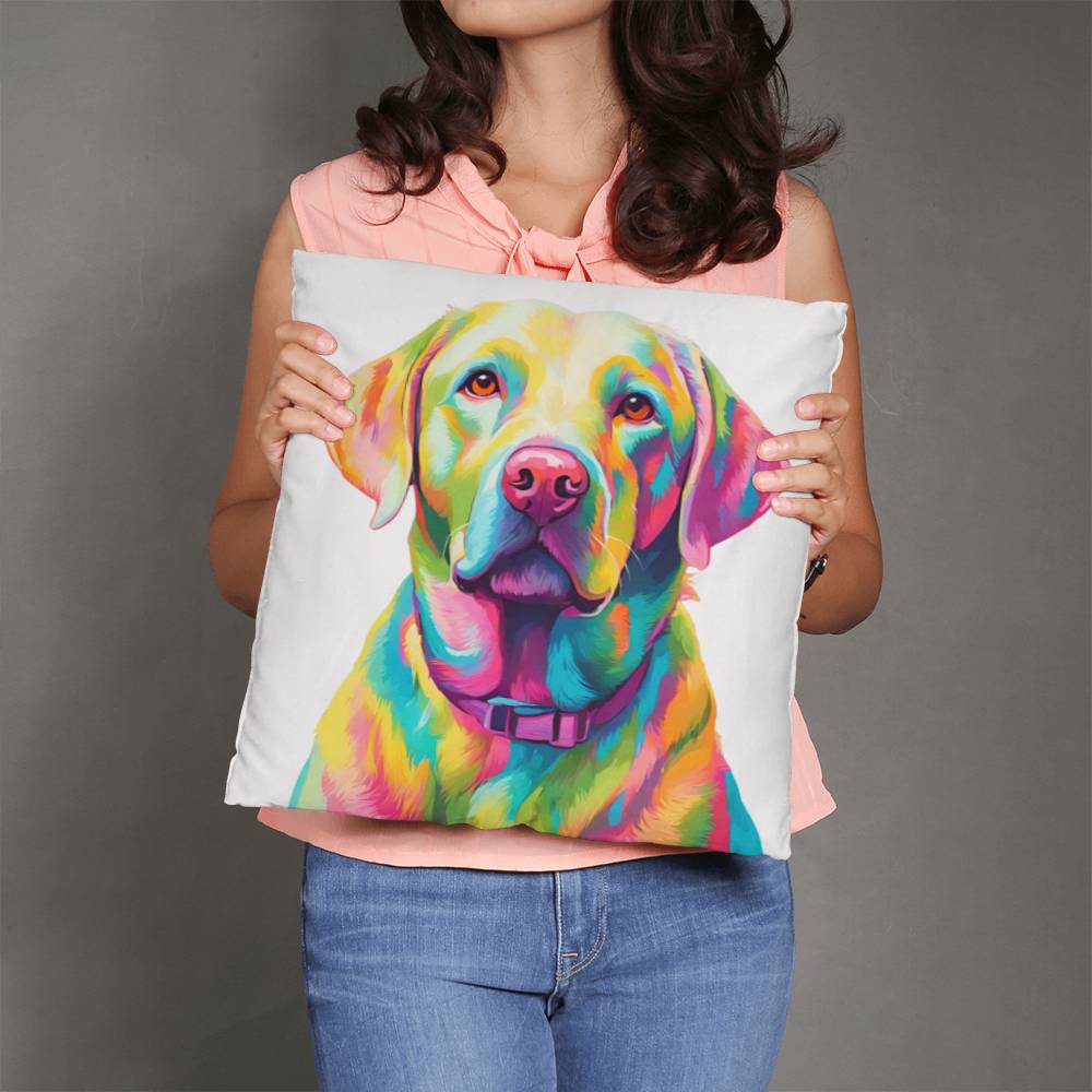 Pastel Labrador Pillow in 5 sizes.-[Heartfelt Family Gift]