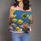 Coral Reef  2 Sided Tropical Fish Throw Pillow  in 5 Sizes-[Heartfelt Family Gift]