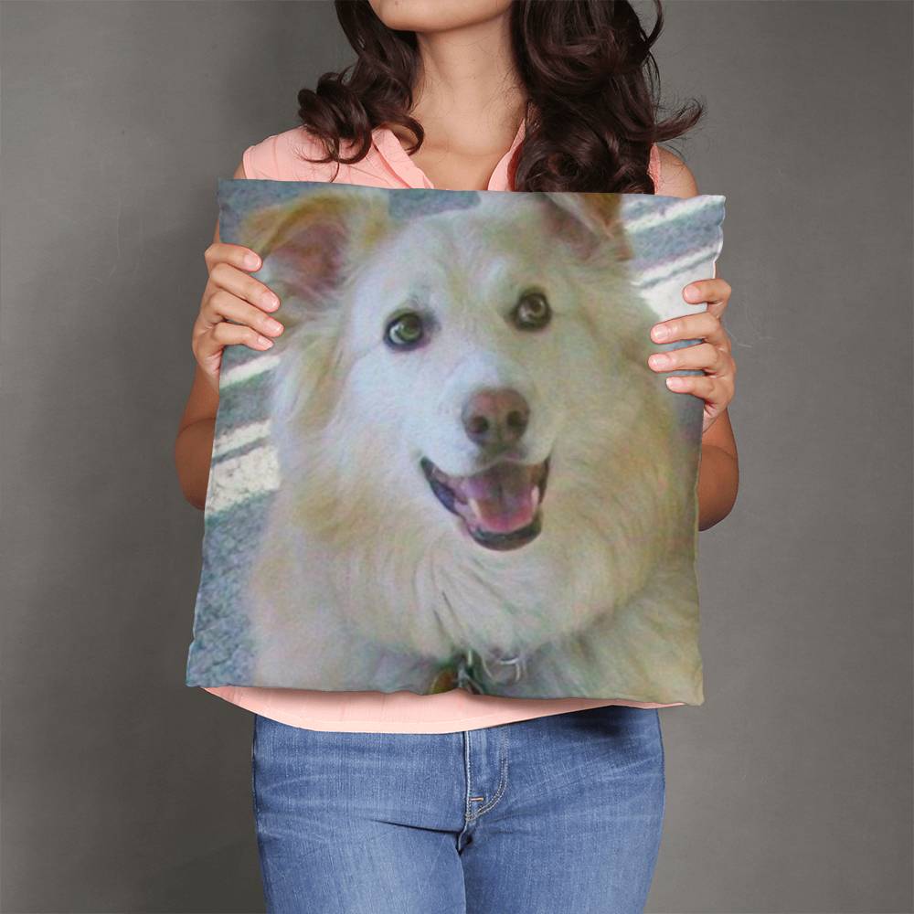 Custom Pet Photo Pillow - 2 Sided Print for Personalized Home Decor-[Heartfelt Family Gift]
