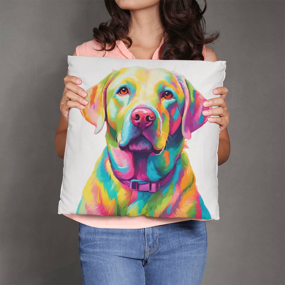 Pastel Labrador Pillow in 5 sizes.-[Heartfelt Family Gift]