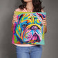 Watercolor Bulldog Throw Pillow - Available in 5 Sizes for Home Decor and Dog Lovers-[Heartfelt Family Gift]
