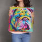 Watercolor Bulldog Throw Pillow - Available in 5 Sizes for Home Decor and Dog Lovers-[Heartfelt Family Gift]
