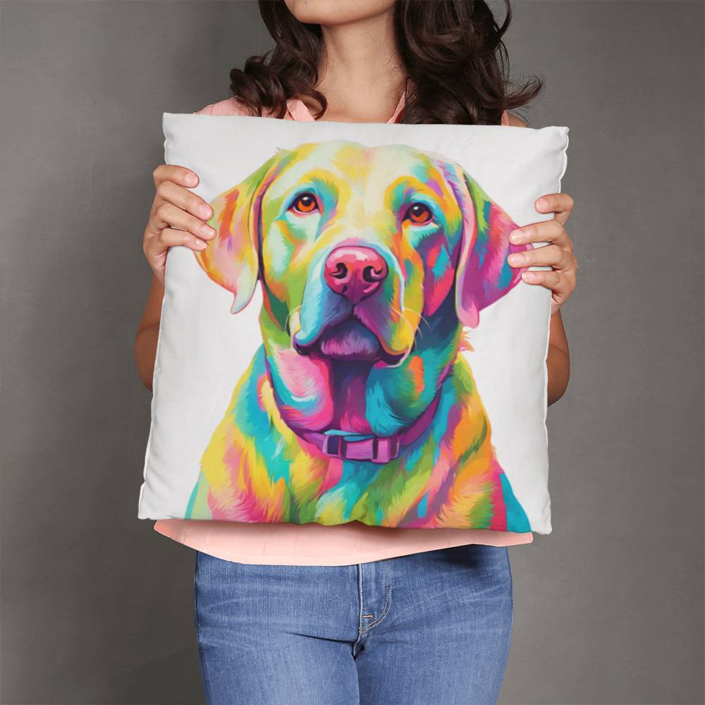Pastel Labrador Pillow in 5 sizes.-[Heartfelt Family Gift]