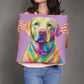 Pastel Labrador Retriever Throw Pillow - Available in 5 Sizes - Perfect for Dog Lovers-[Heartfelt Family Gift]