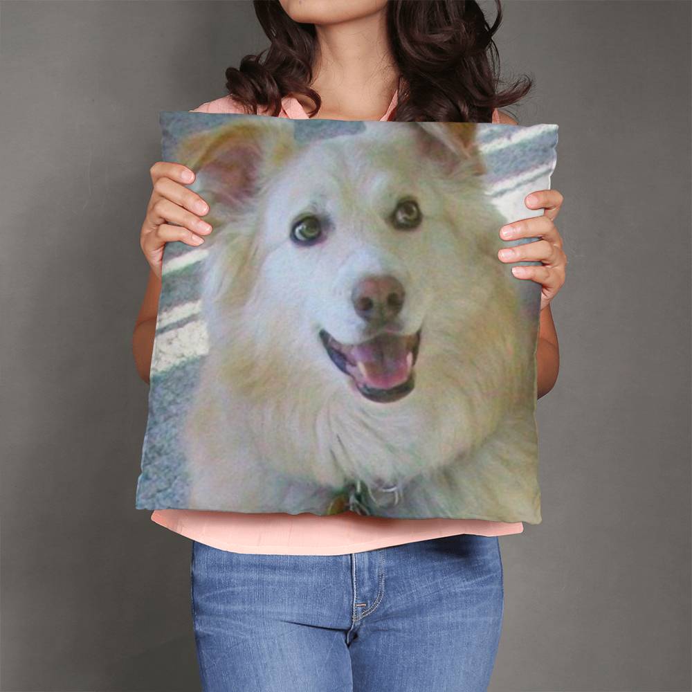 Custom Pet Photo Pillow - 2 Sided Print for Personalized Home Decor-[Heartfelt Family Gift]