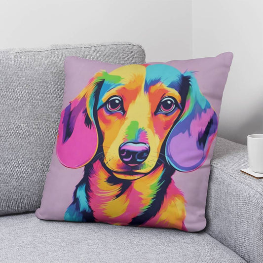 Dachshund Dog Throw Pillow in 5 Sizes-[Heartfelt Family Gift]