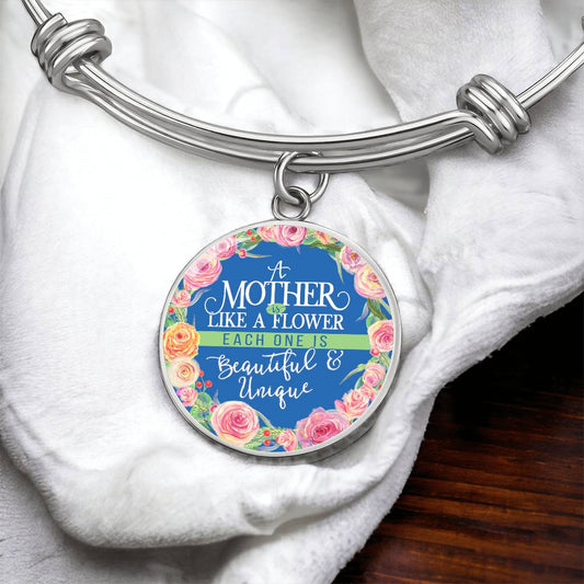 Mother Beautiful and Unique Engraved Bangle Bracelet-[Heartfelt Family Gift]