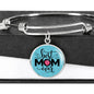 Best Mom Engraved Bangle Bracelet-[Heartfelt Family Gift]