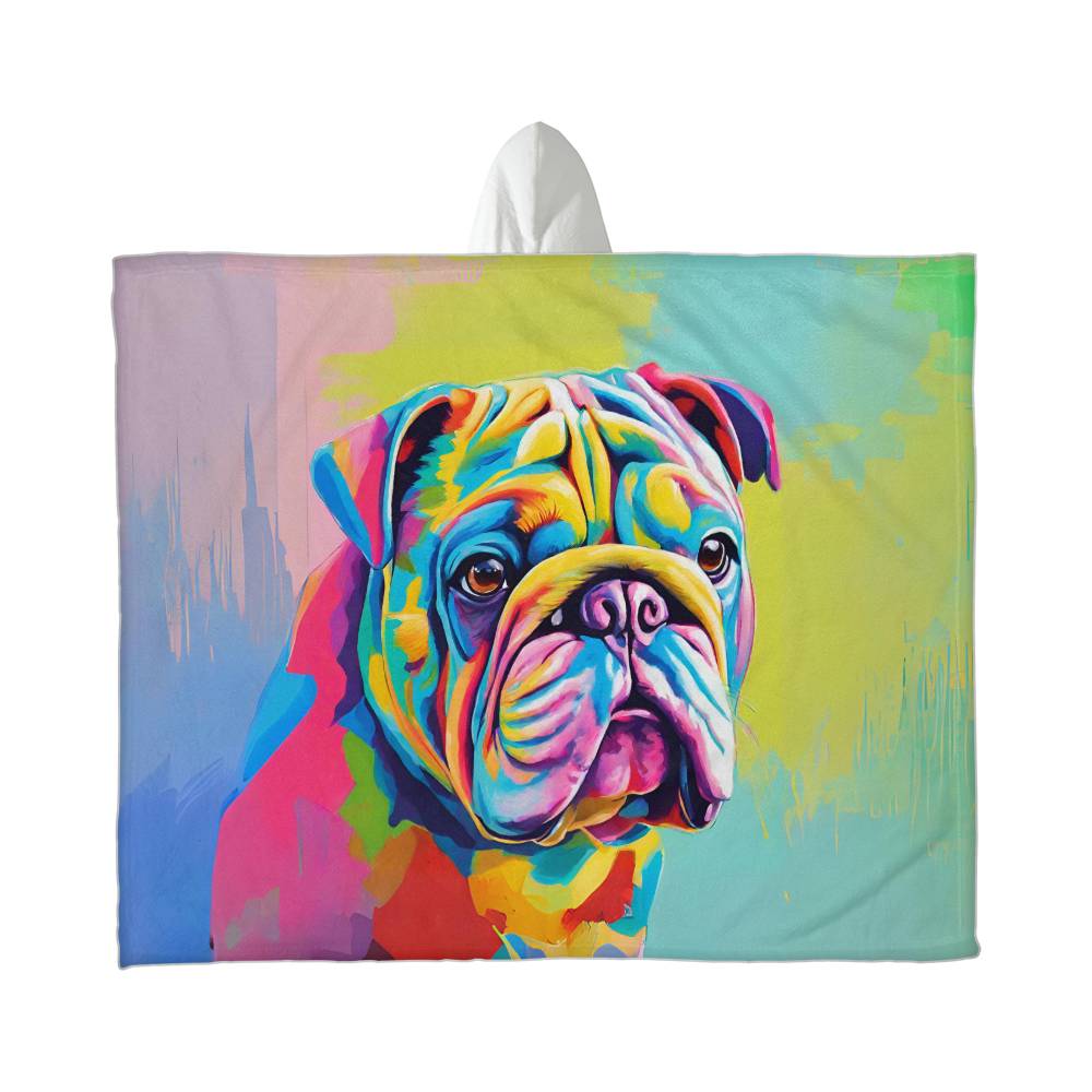 Pug Fleece Hooded Blanket-[Heartfelt Family Gift]