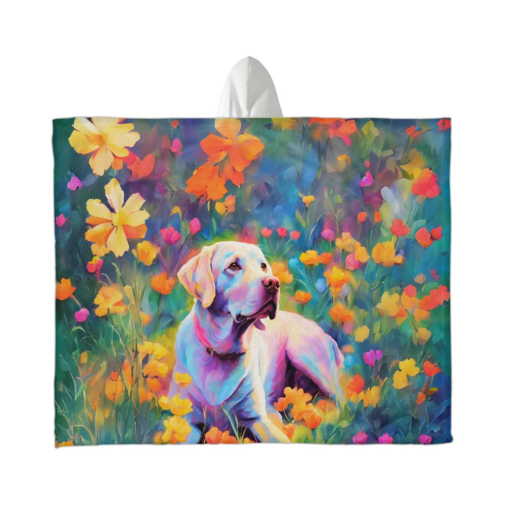 Labrador Retriever Hooded Fleece Blanket-[Heartfelt Family Gift]