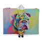 Pug Fleece Hooded Blanket-[Heartfelt Family Gift]