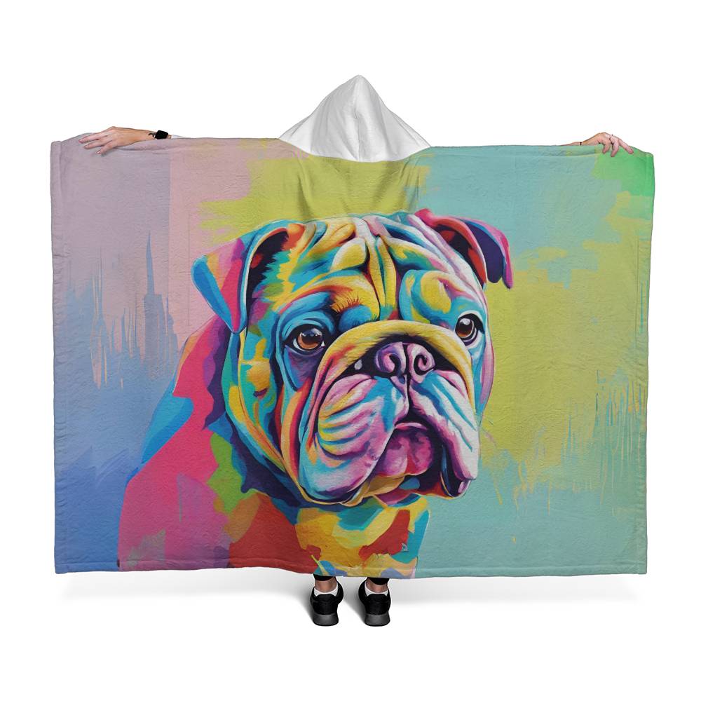 Pug Fleece Hooded Blanket-[Heartfelt Family Gift]