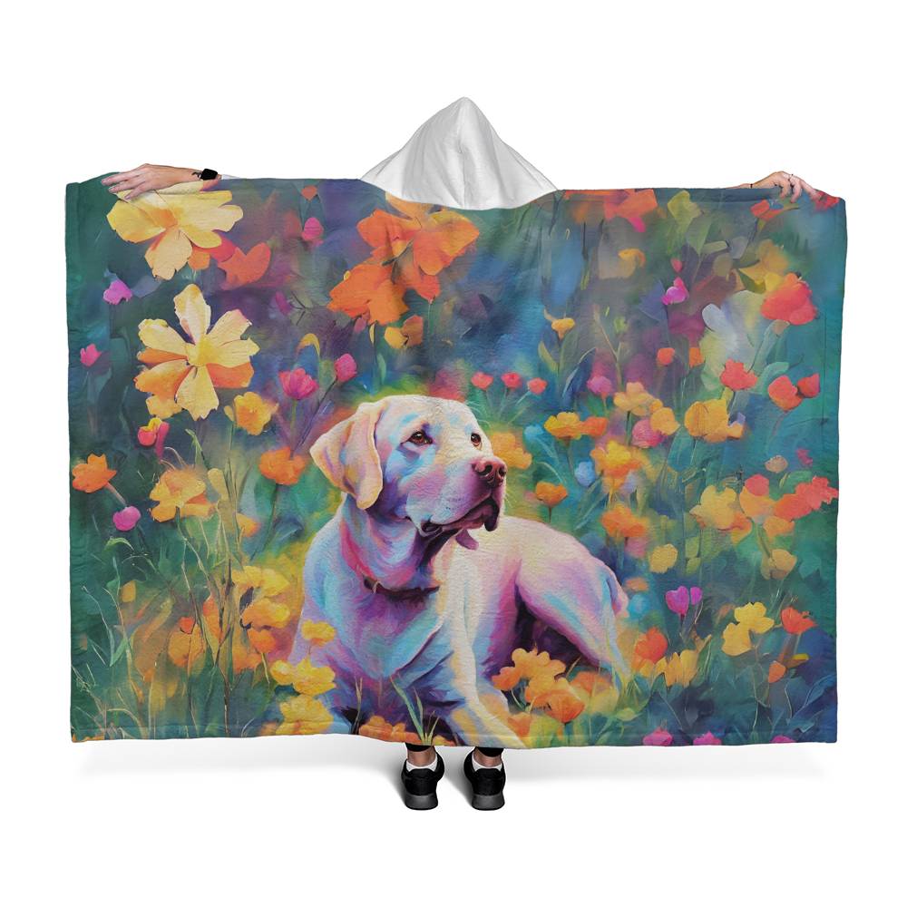 Labrador Retriever Hooded Fleece Blanket-[Heartfelt Family Gift]