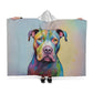 Pittbull  Sherpa Fleece Hooded Blanket-[Heartfelt Family Gift]