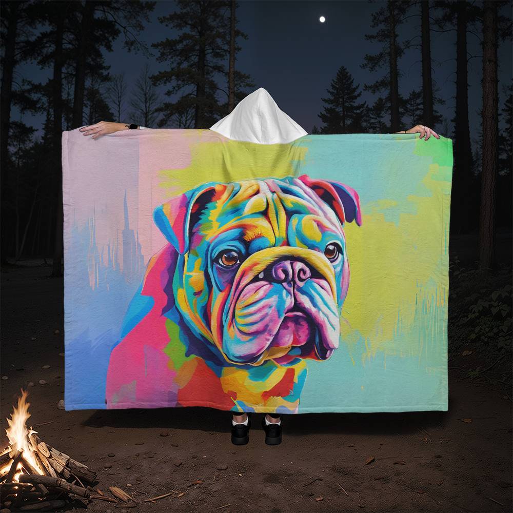 Pug Fleece Hooded Blanket-[Heartfelt Family Gift]