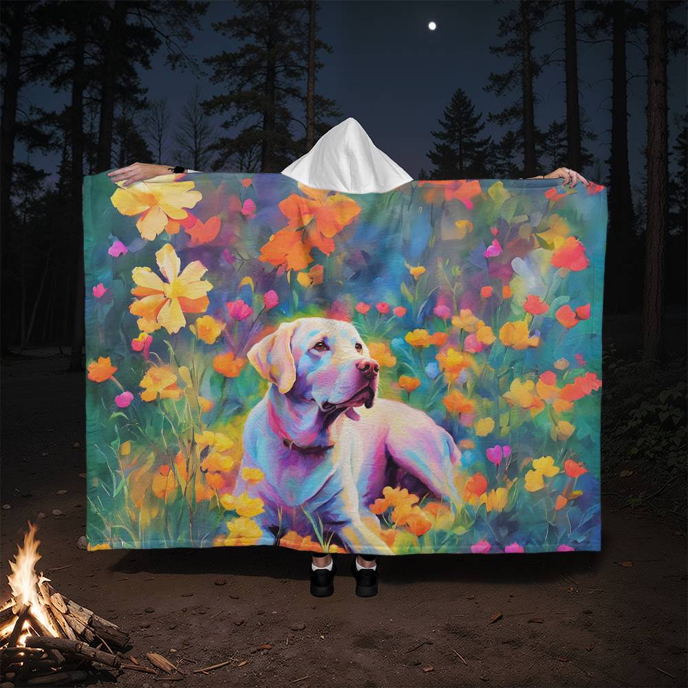 Labrador Retriever Hooded Fleece Blanket-[Heartfelt Family Gift]
