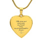 Granddaughter Heart Necklace-[Heartfelt Family Gift]