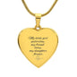 Daughter Heart Necklace-[Heartfelt Family Gift]