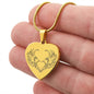 Memorial Necklace Engraved Heart Necklace-[Heartfelt Family Gift]